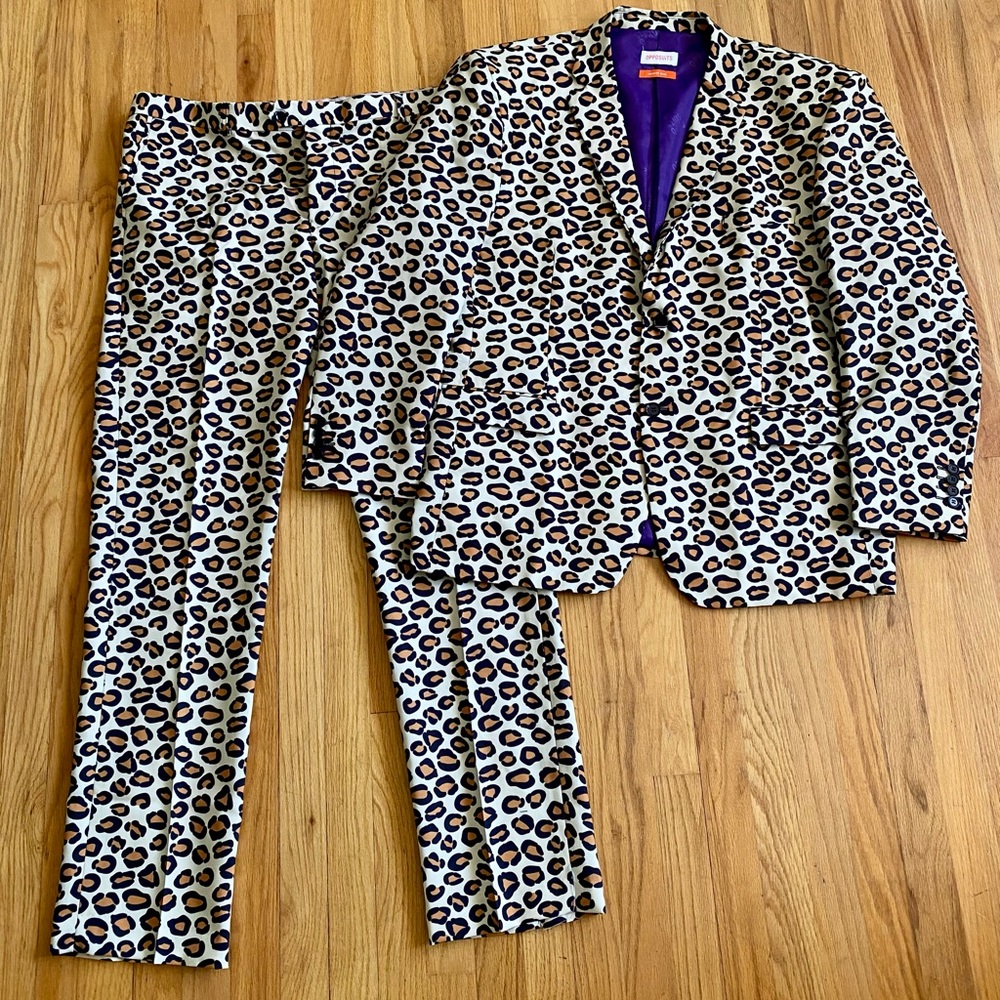OppoSuits The Jag *Size 52* Leopard Print Men's Suit
